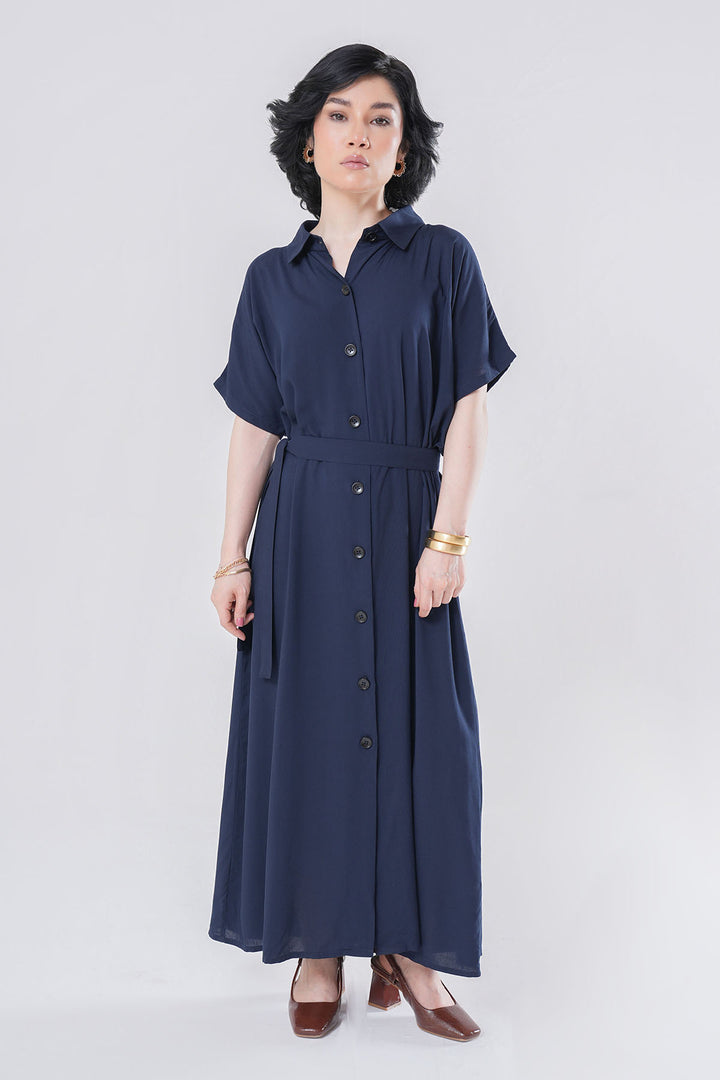 LOOSE FIT KIMONO STYLE LONG DRESS