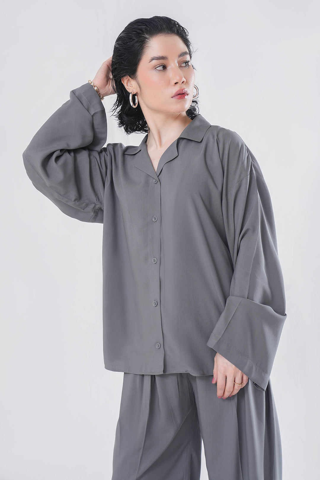GREY CUBAN CO-ORD SET