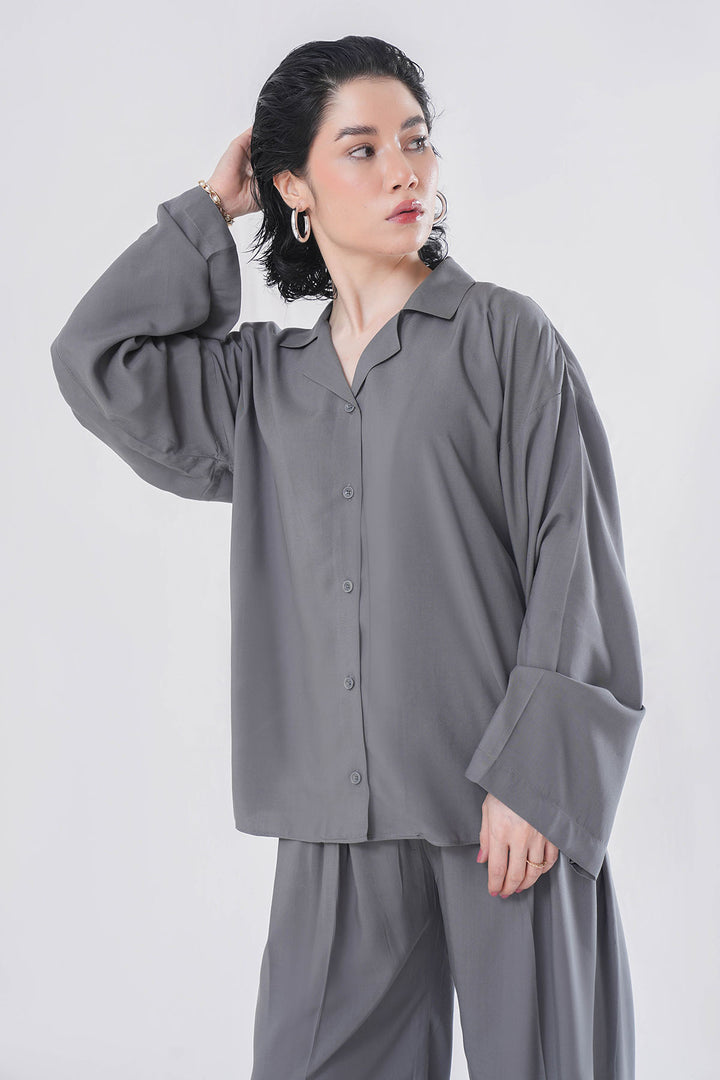 GREY CUBAN CO-ORD SET