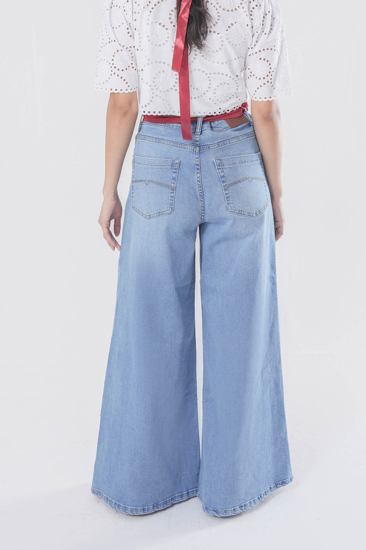 Wide Leg Stretchable Denim