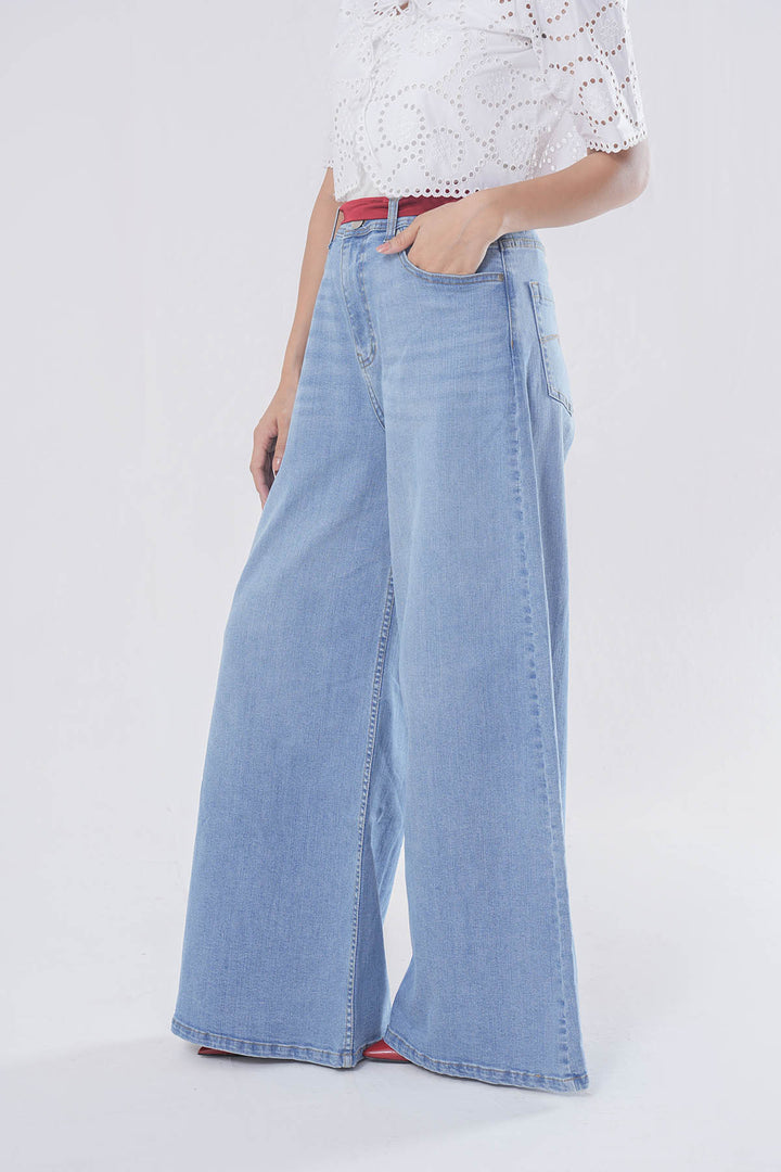 Wide Leg Stretchable Denim