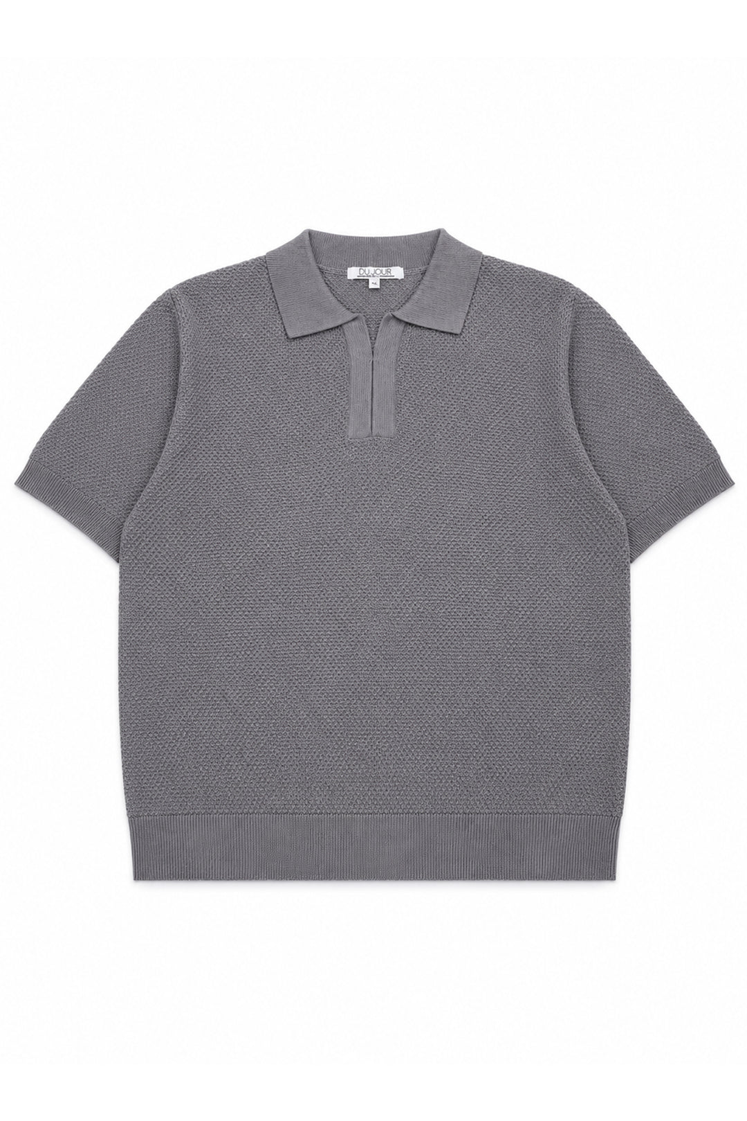 V Neck Knitted Men Polo Shirt