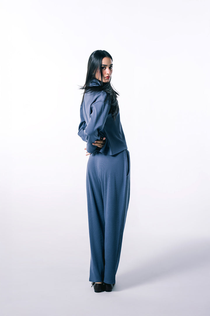 Ribbed Coord set | Blue