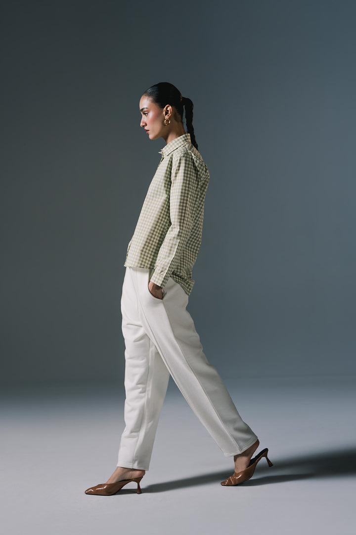 Trouser Pants | Ash white