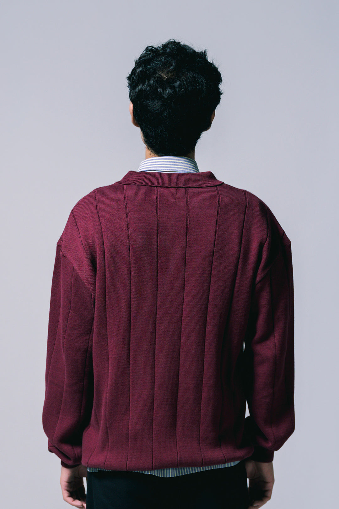 Zipper Polo | Maroon