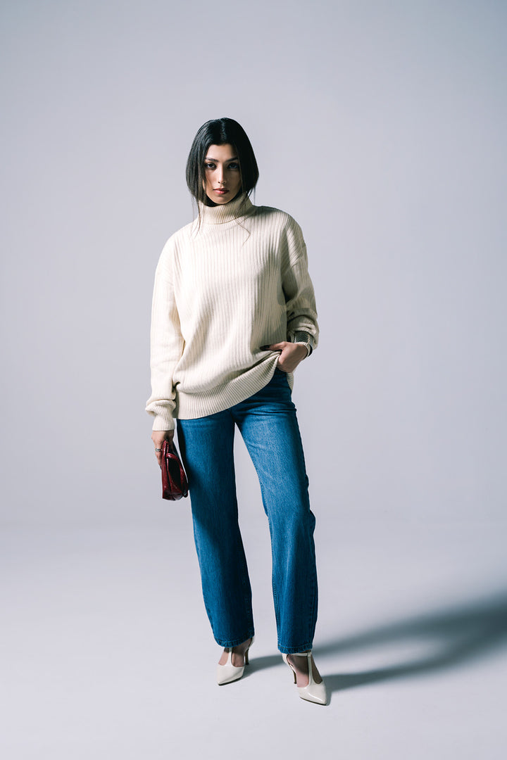 Unisex High Neck | Off White