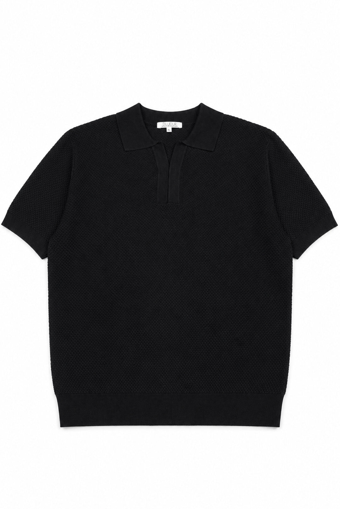 V Neck Knitted Men Polo Shirt
