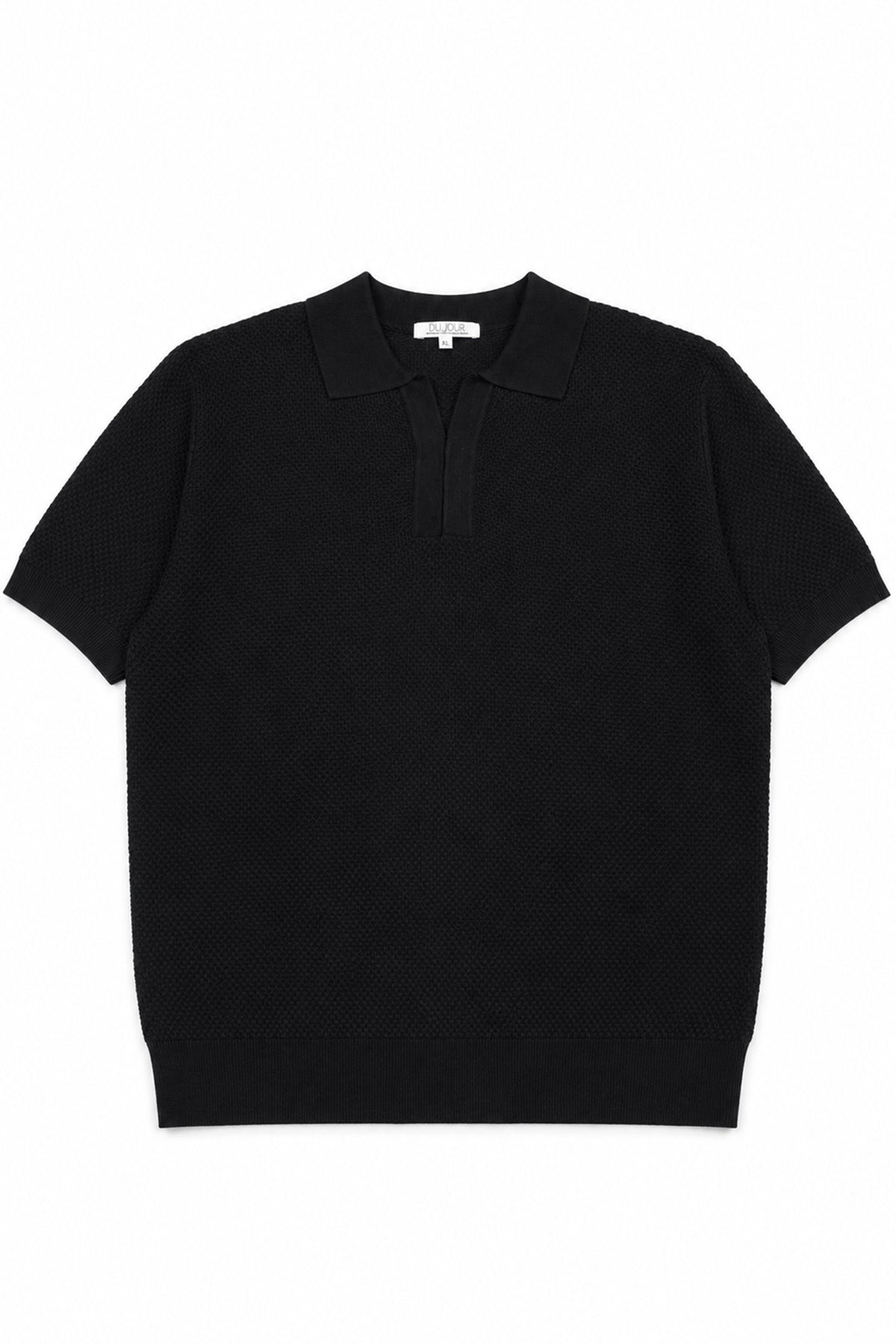 V Neck Knitted Men Polo Shirt