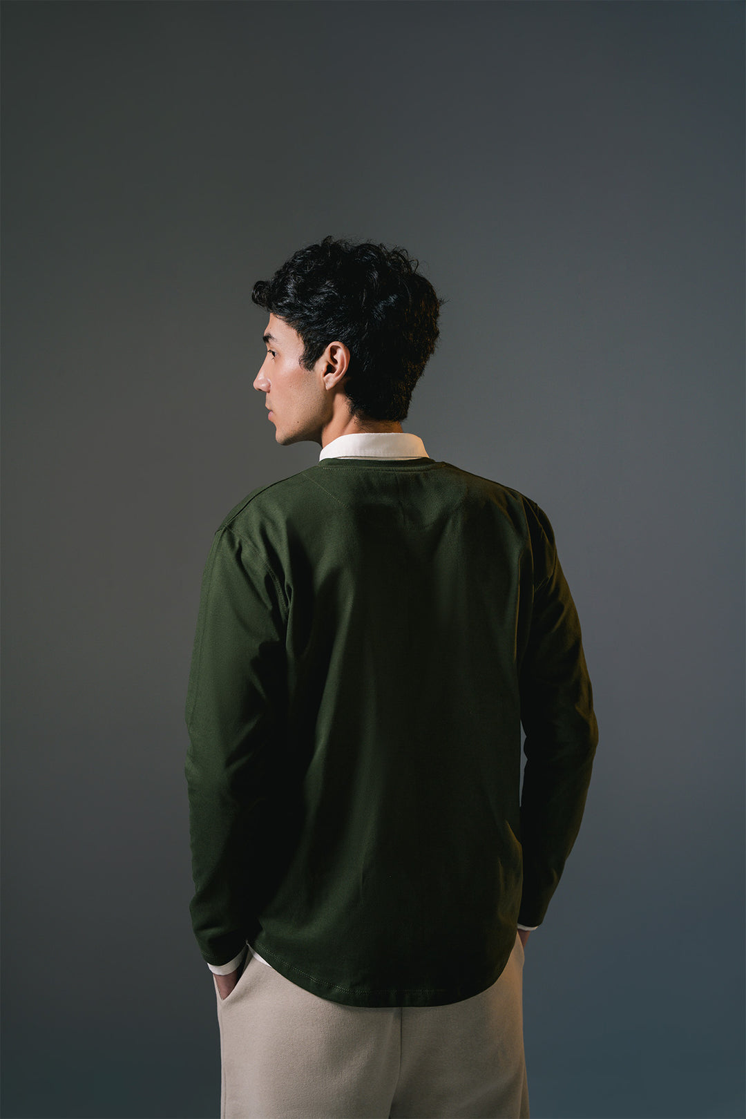 Henley Shirt | Olive Green