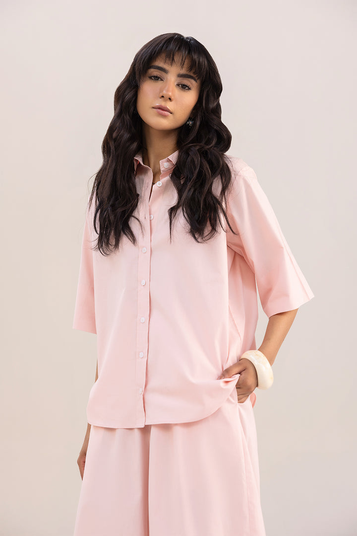 Powder Pink Button Down Shirt