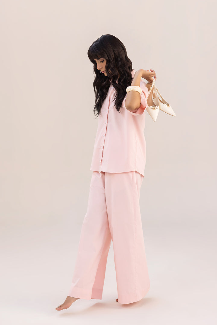 Powder Pink Button Down Shirt