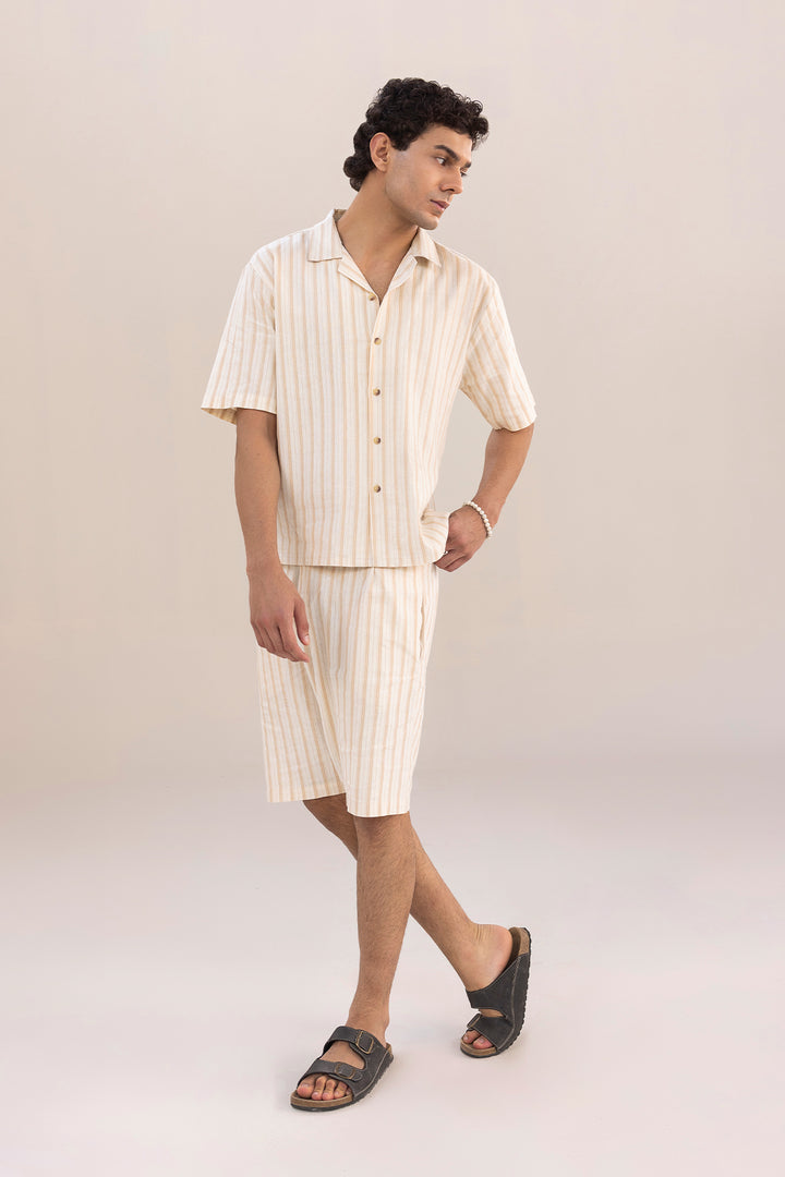 Resort Button Down Shirt - Caramel