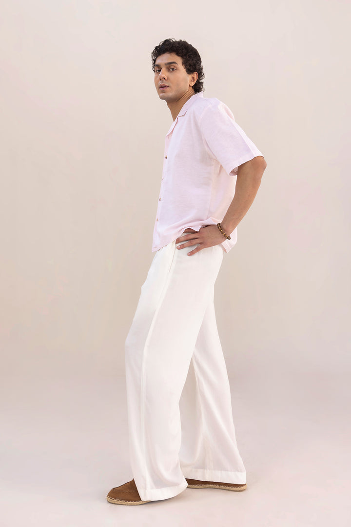 Soft Linen White Trousers