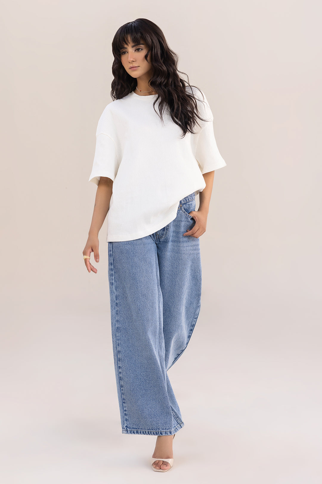 Relaxed Tee shirt - White