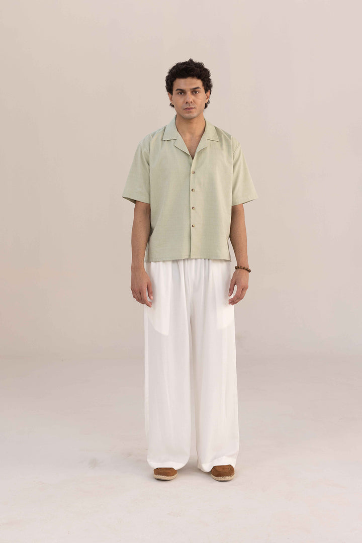 Resort Button Down Shirt - Sage