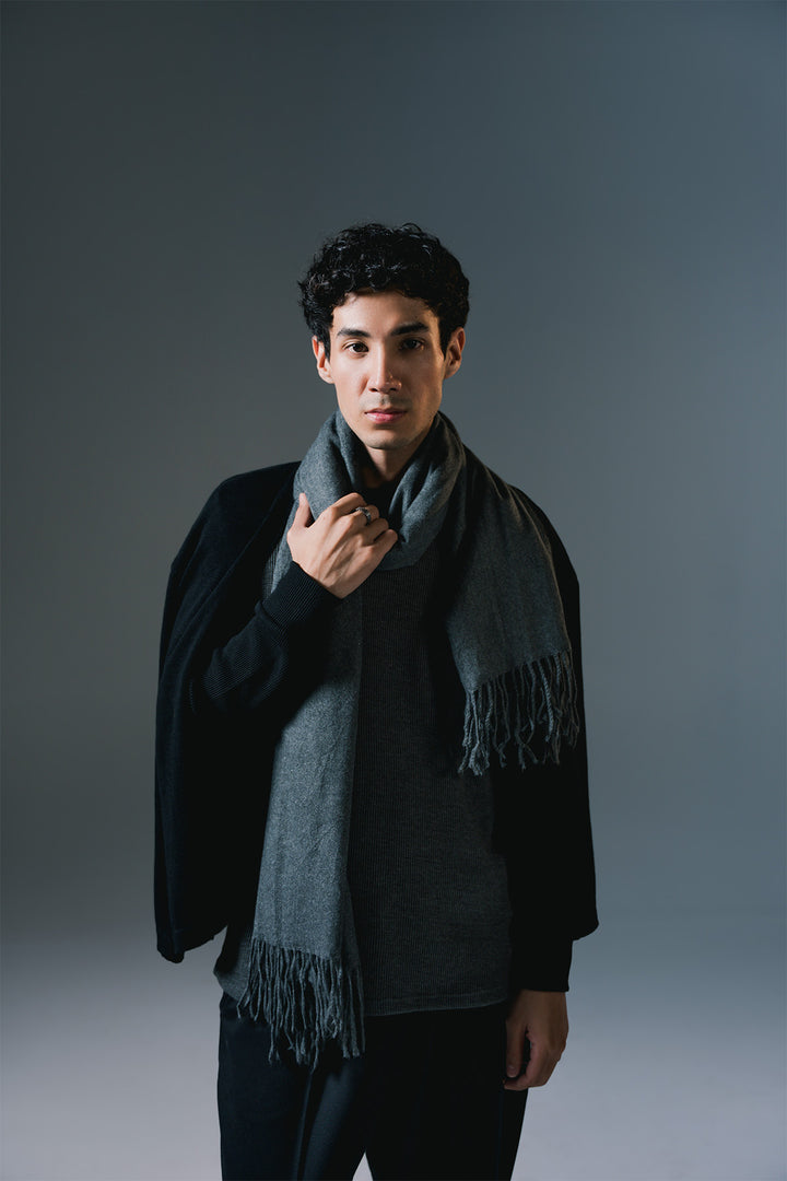 Raglan Shirt | Black & charcoal