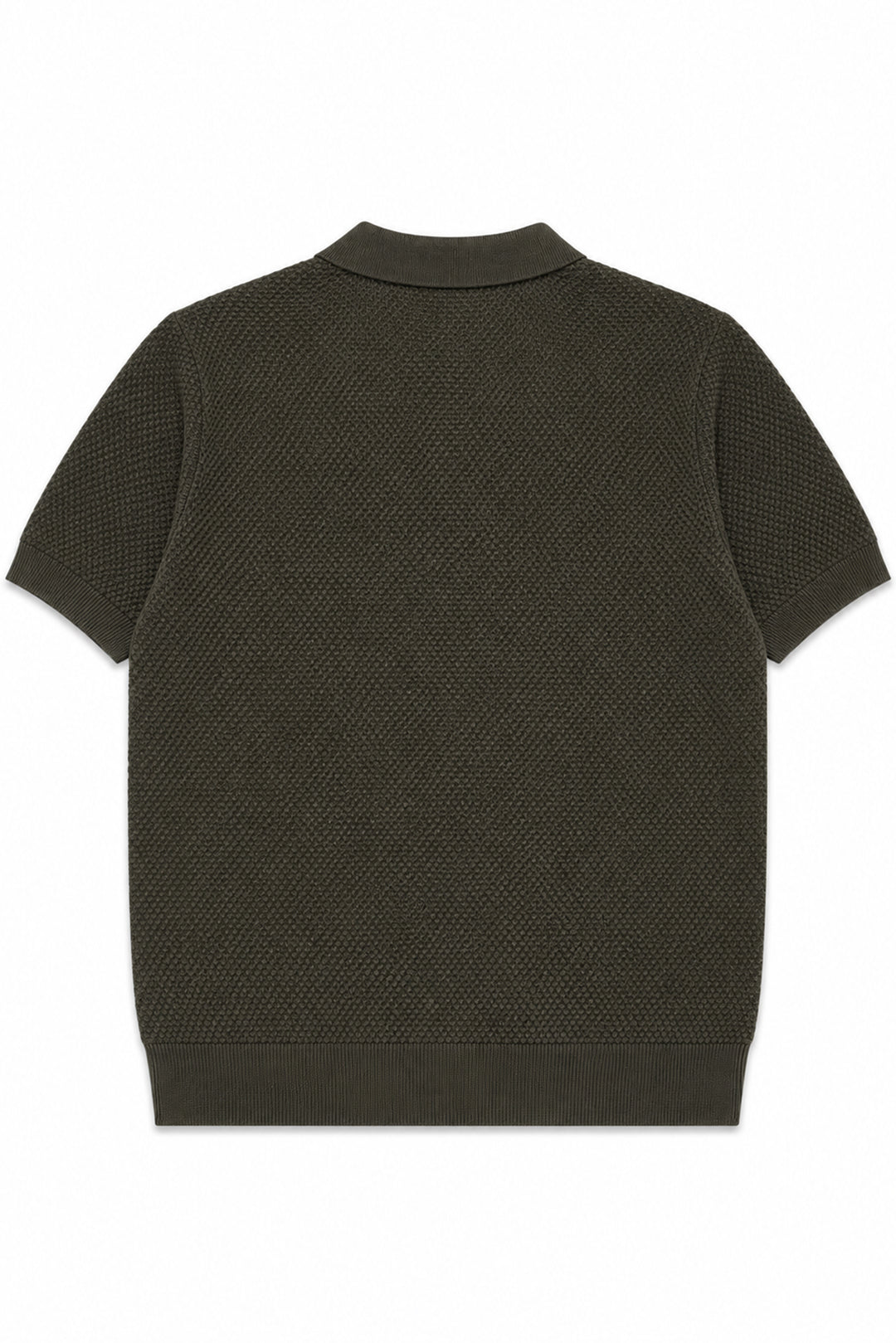 V Neck Knitted Men Polo Shirt
