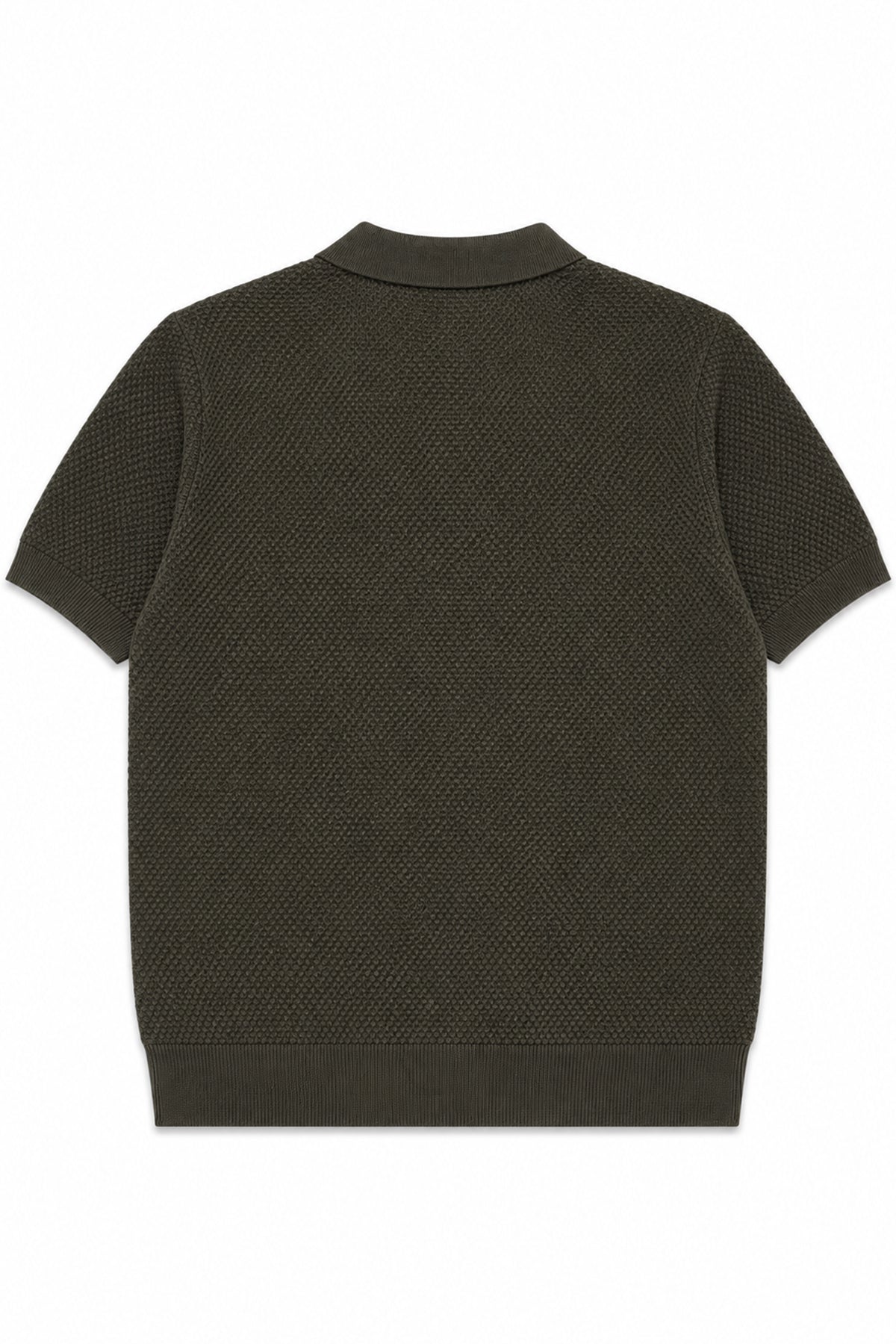 V Neck Knitted Men Polo Shirt