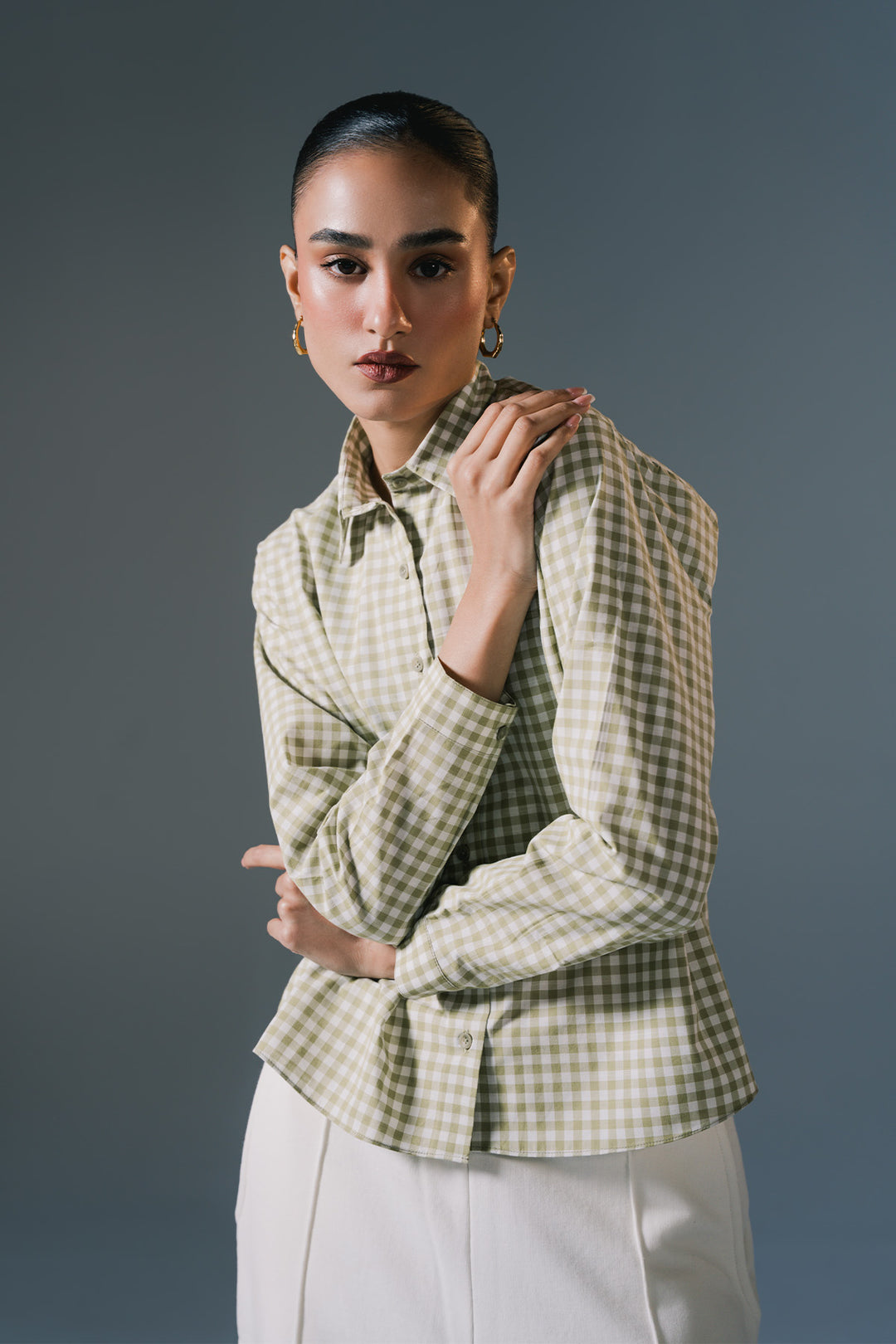 Thick Shirt Check | Sage Green