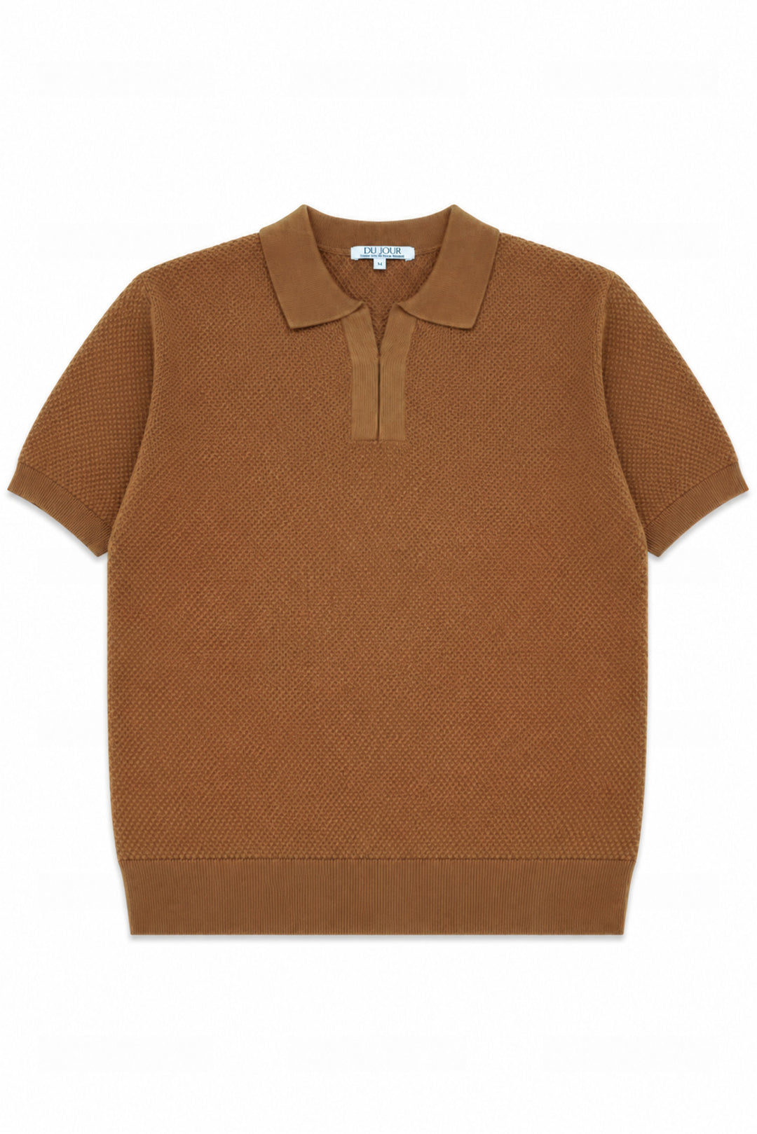 V Neck Knitted Men Polo Shirt