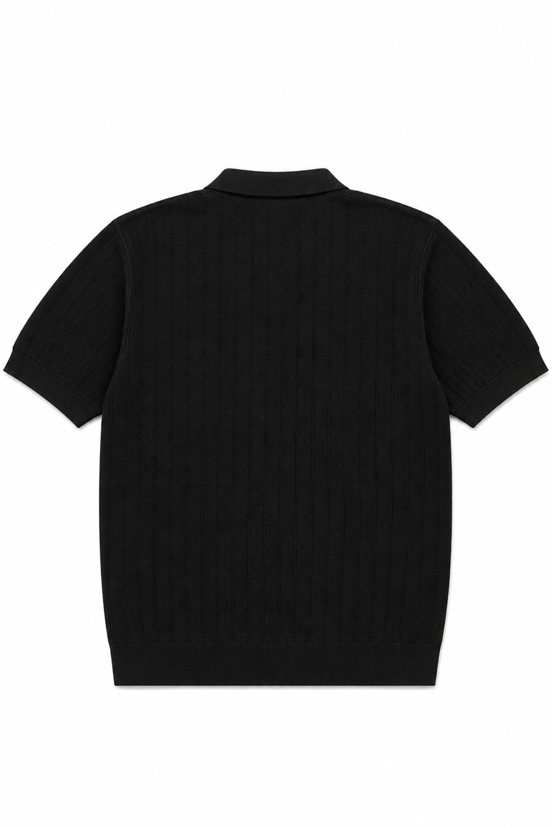 Knitted Button Down Men Polo Shirt