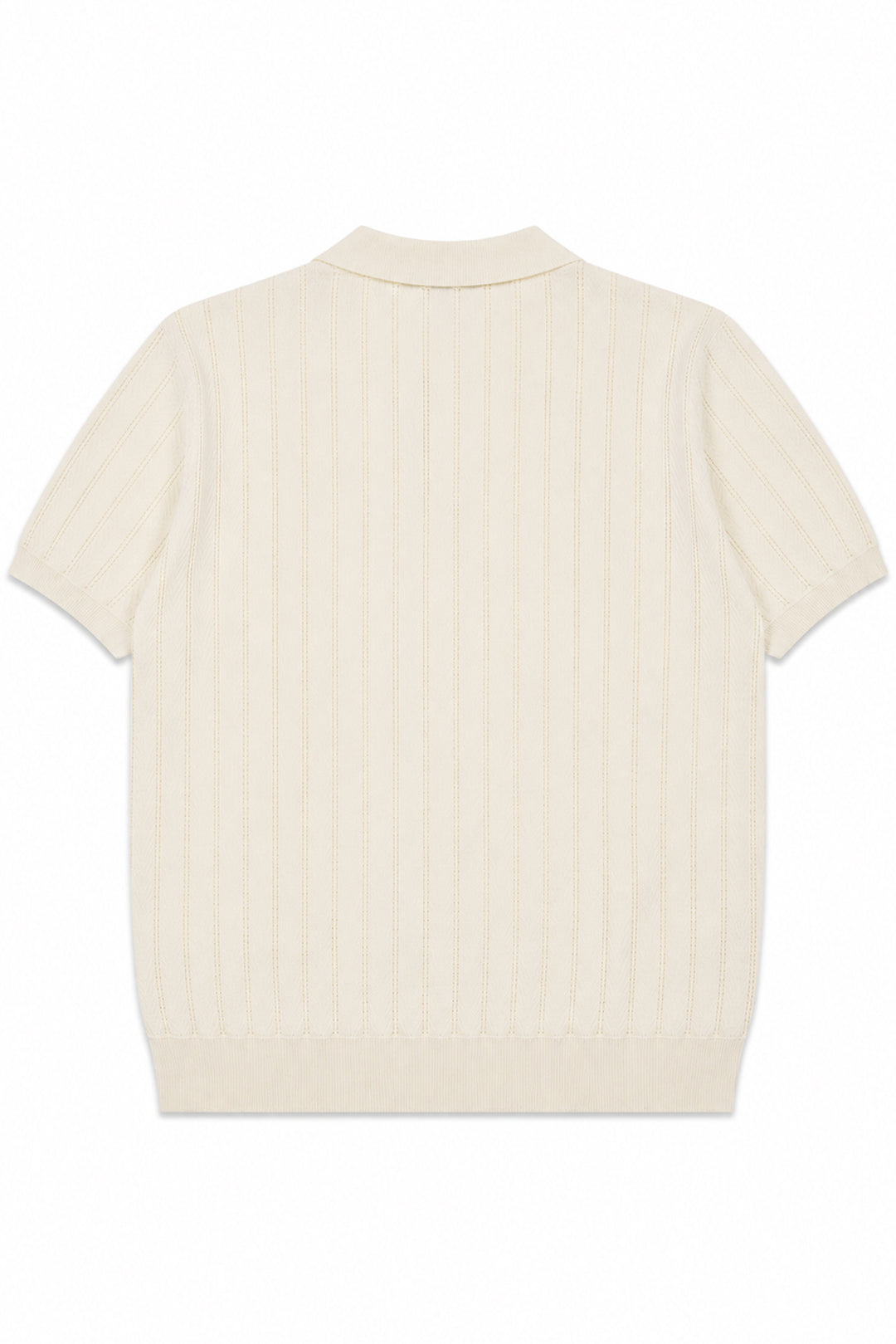 Knitted Button Down Men Polo Shirt