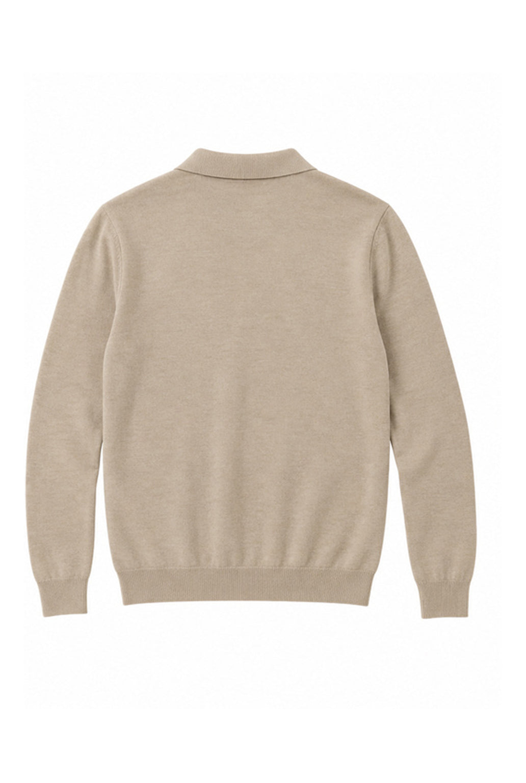 Mens V Neck Knitted LS Shirt