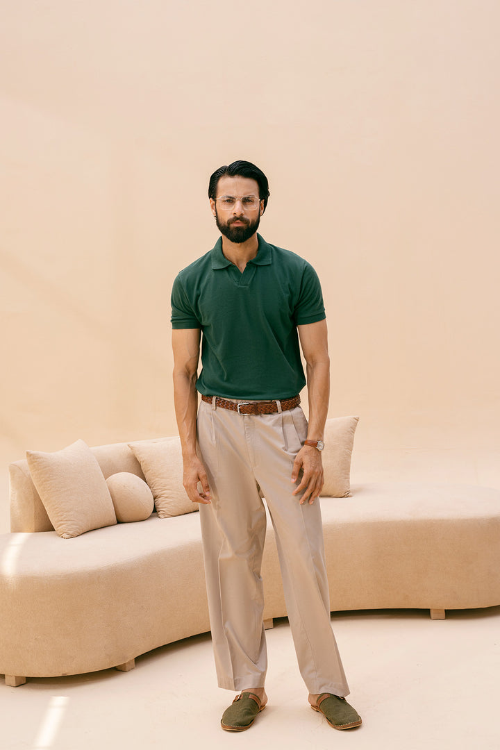 Green V neck
