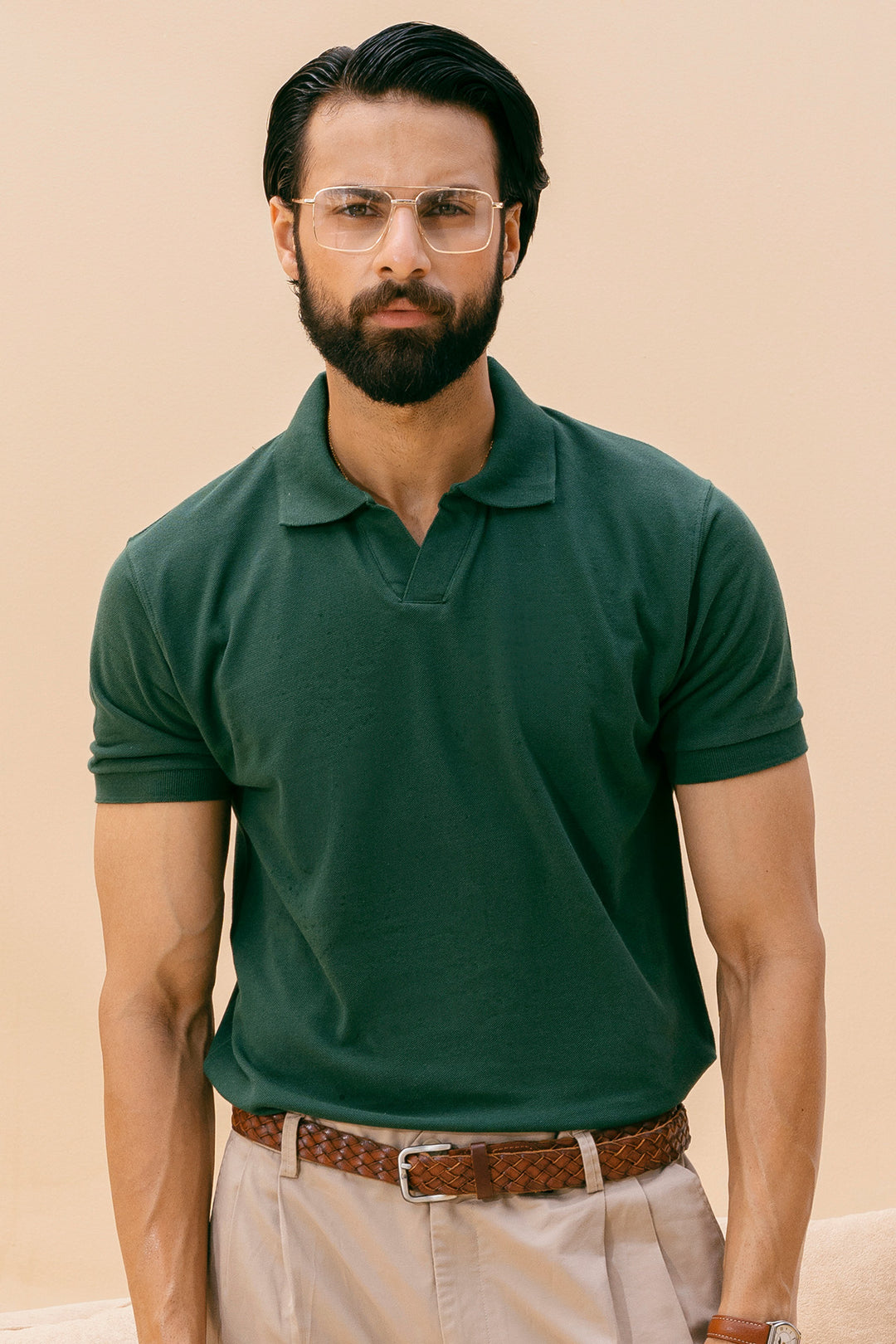 Green V neck