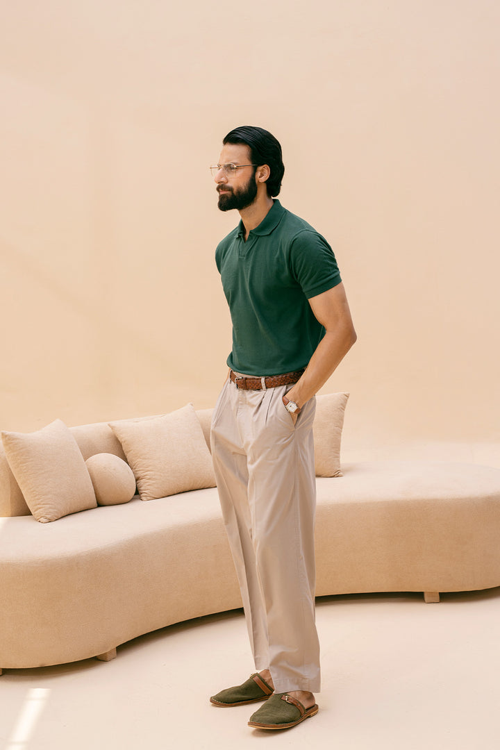 Green V neck
