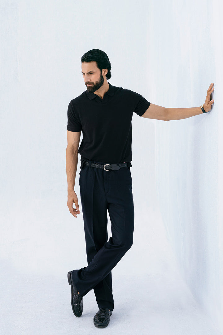 Black V Neck