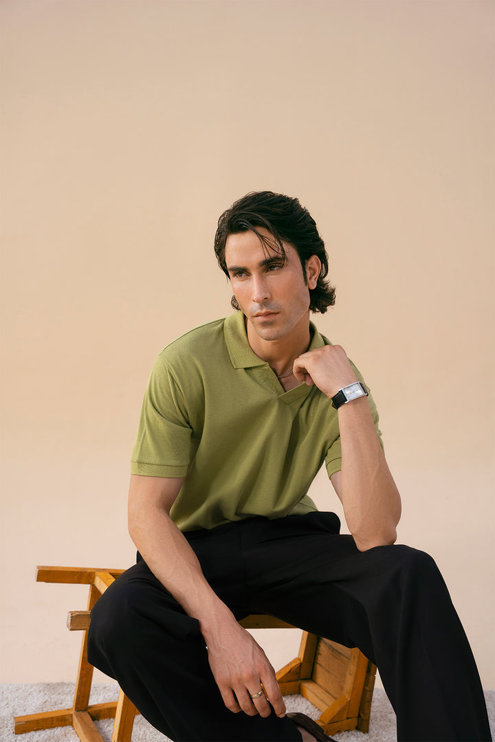 Sage V Neck