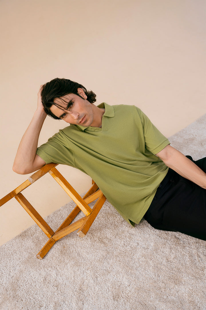 Sage V Neck