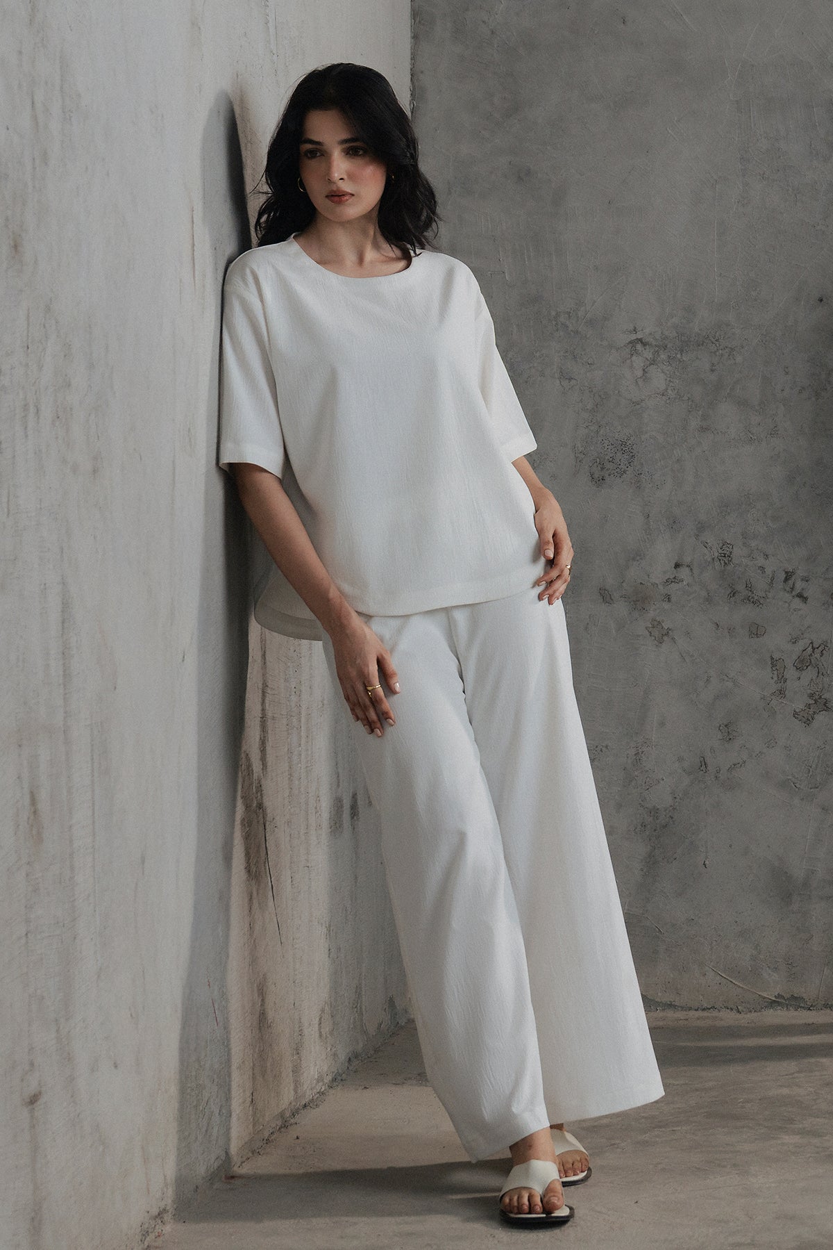 Women wrinkle Trousers
