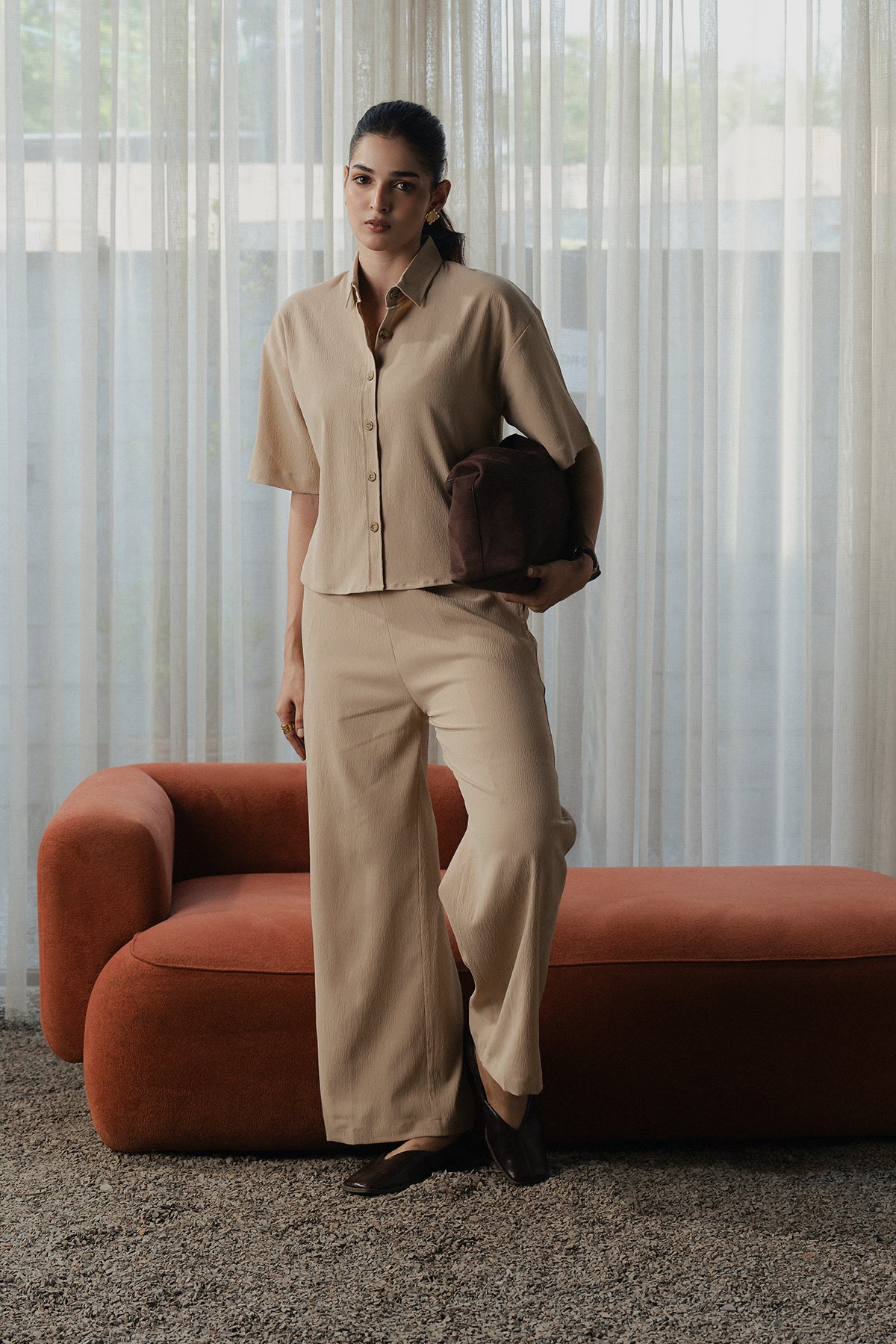 Women Wrinkle Trousers