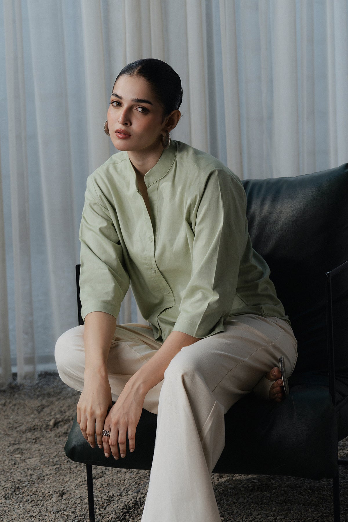 Ban Collared Button Down Shirt