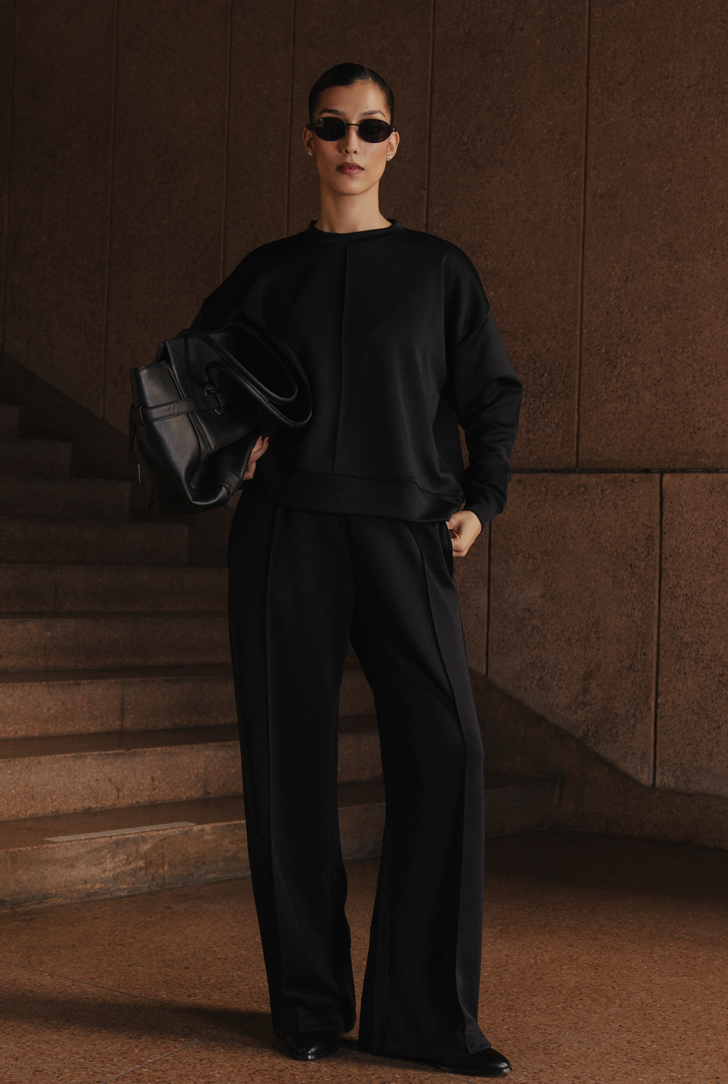 Pintucked Trouser